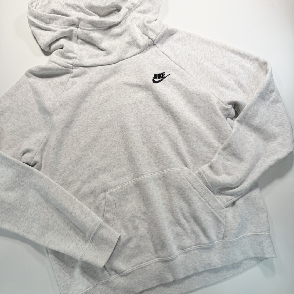 Nike Women's‎ Hoodie Light Gray M Logo Athleisure